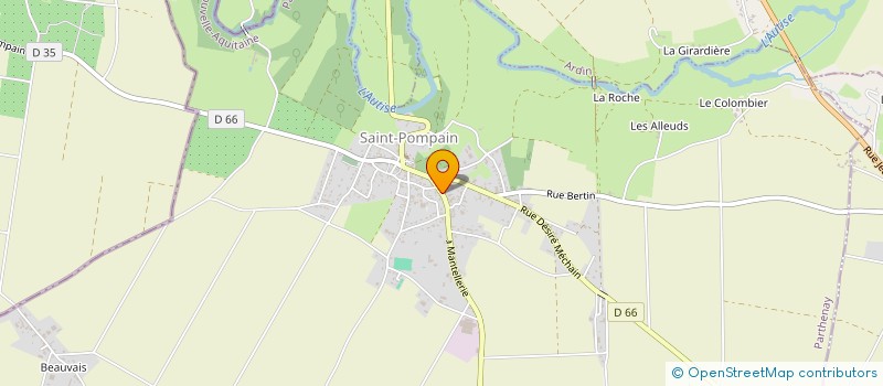 localisation de l'entreprise MONSIEUR DAVID DE FRANCESCHI à SAINT-POMPAIN