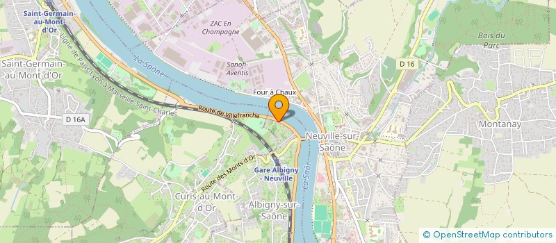 localisation de l'entreprise MONSIEUR DAVID DE FREITAS  ALBIGNY-SUR-SAONE