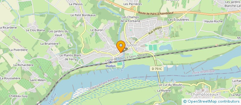 localisation de l'entreprise MONSIEUR DAVID DE LOOZE  OUDON