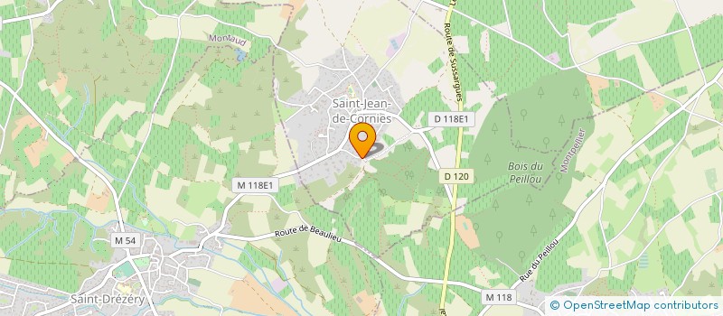 localisation de l'entreprise MONSIEUR DAVID DE MONTFUMAT  SAINT-JEAN-DE-CORNIES