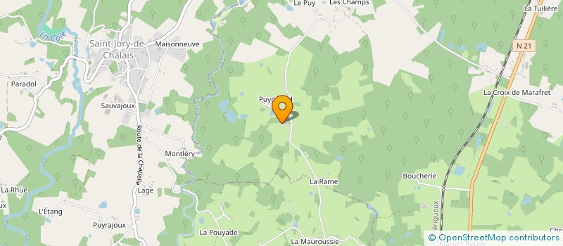 localisation de l'entreprise MONSIEUR DAVID DE OLIVEIRA à CHALAIS