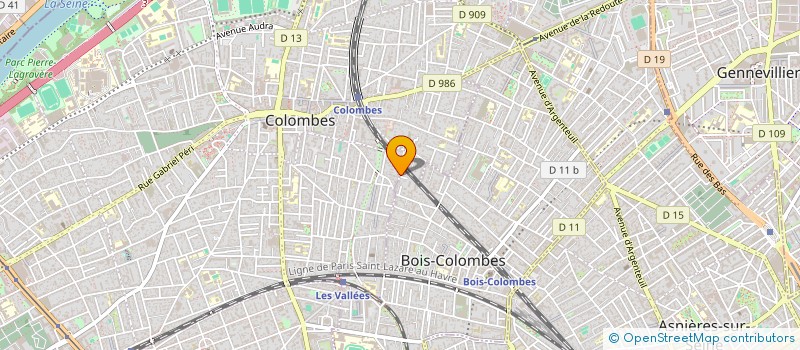 localisation de l'entreprise MONSIEUR DAVID DE OLIVEIRA  COLOMBES