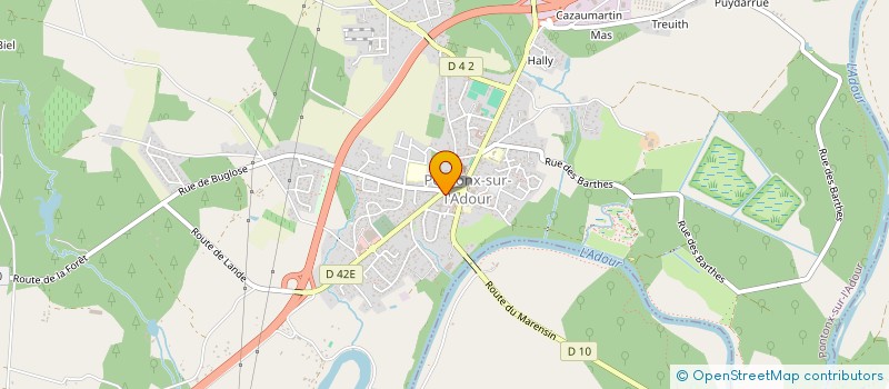 localisation de l'entreprise MONSIEUR DAVID DE SOUSA PINHO  PONTONX-SUR-L'ADOUR