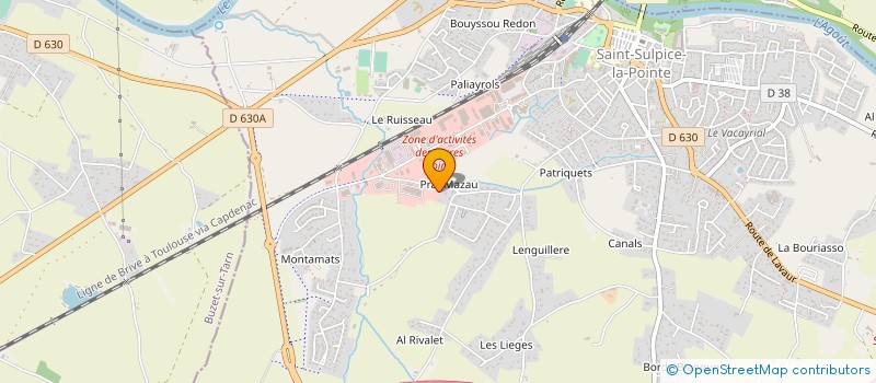 localisation de l'entreprise MONSIEUR DAVID DEBARD  SAINT-SULPICE-LA-POINTE