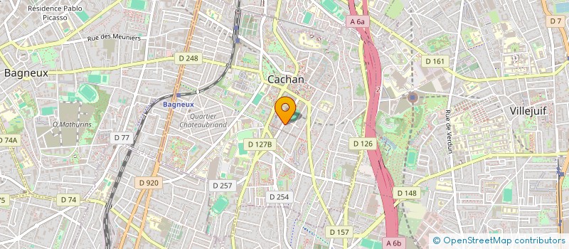 localisation de l'entreprise MONSIEUR DAVID DEBARRE  CACHAN