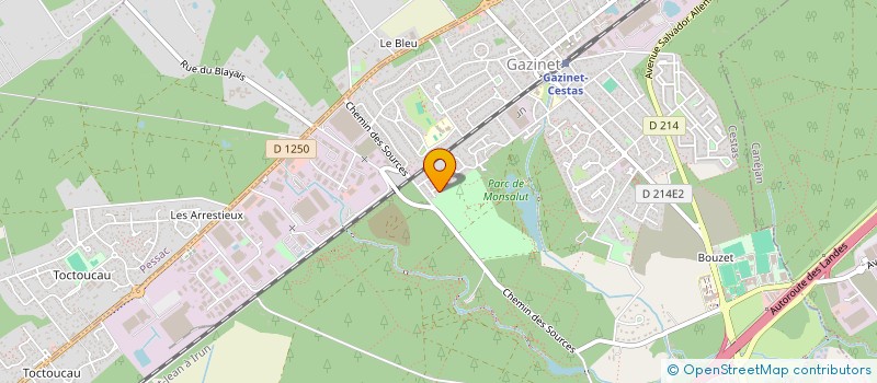 localisation de l'entreprise MONSIEUR DAVID DEBOUT  CESTAS