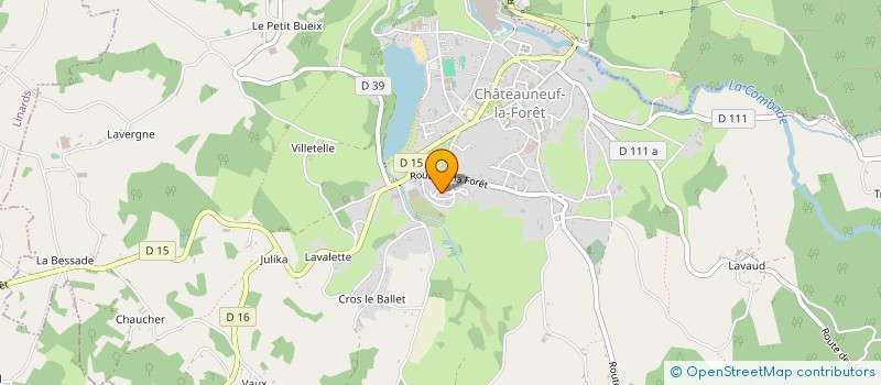 localisation de l'entreprise MONSIEUR DAVID DECAIX  CHATEAUNEUF-LA-FORET