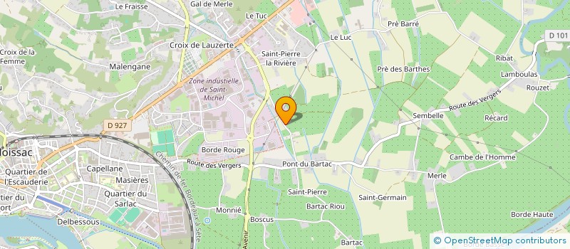 localisation de l'entreprise MONSIEUR DAVID DECAUNES  MOISSAC