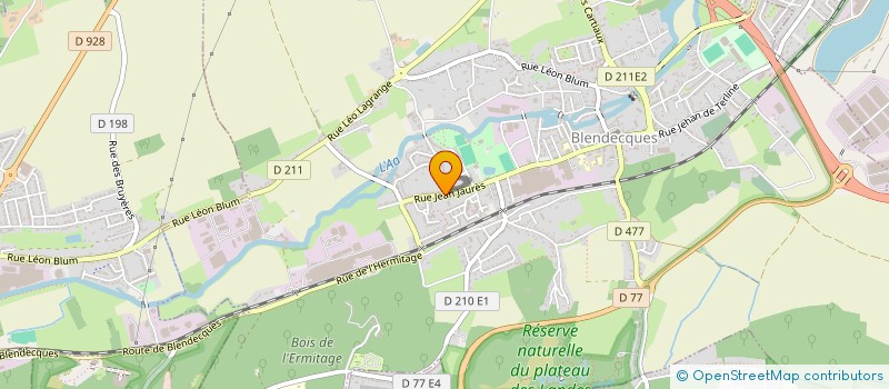 localisation de l'entreprise MONSIEUR DAVID DECOEN  BLENDECQUES