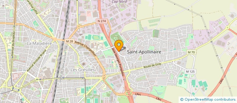 localisation de l'entreprise MONSIEUR DAVID DECOMBE  SAINT-APOLLINAIRE