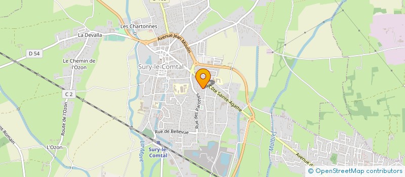 localisation de l'entreprise MONSIEUR DAVID DECROIX à SURY-LE-COMTAL