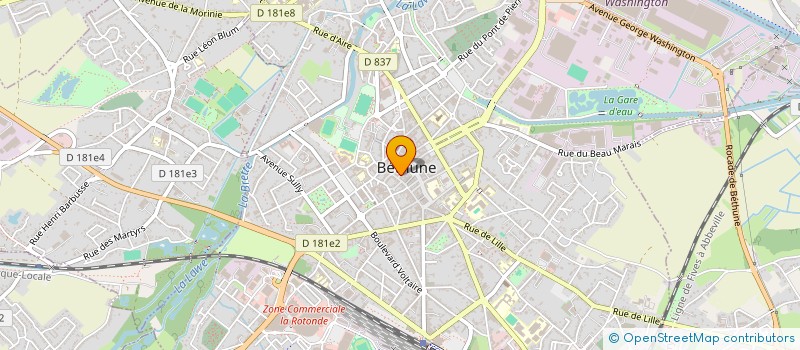 localisation de l'entreprise MONSIEUR DAVID DEDEURWAERDERE  BETHUNE