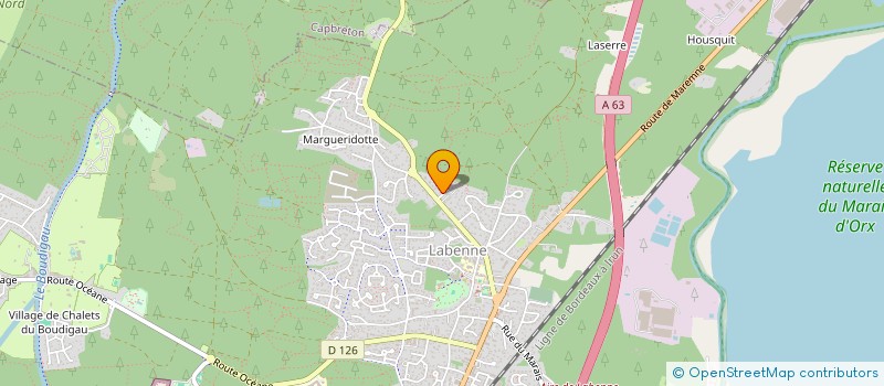 localisation de l'entreprise MONSIEUR DAVID DEDIEU  LABENNE