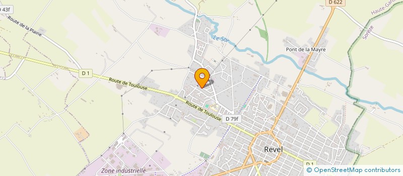 localisation de l'entreprise MONSIEUR DAVID DEFORGE  REVEL