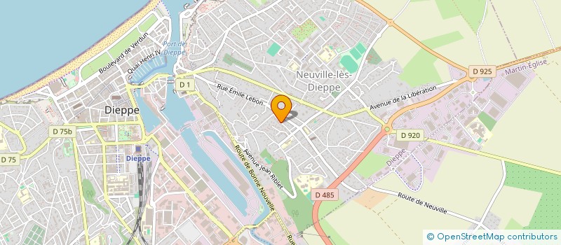 localisation de l'entreprise MONSIEUR DAVID DEFRANCE à DIEPPE