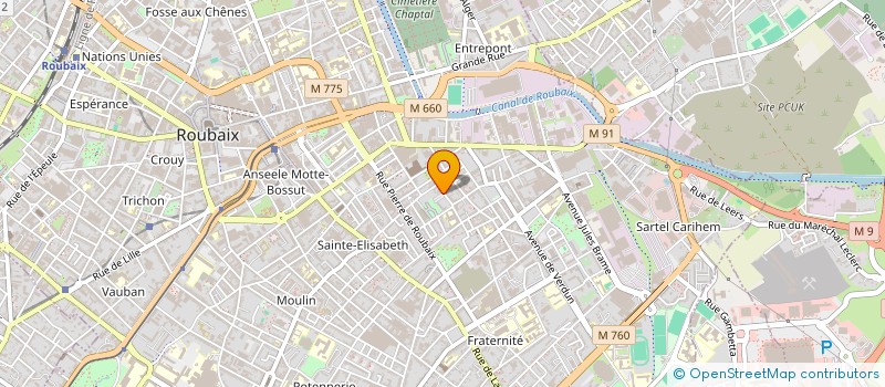 localisation de l'entreprise MONSIEUR DAVID DEGROOTE  ROUBAIX