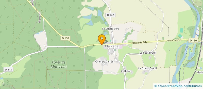 localisation de l'entreprise MONSIEUR DAVID DEGUELLE  MARCENAT