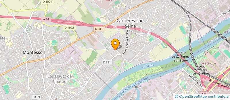 localisation de l'entreprise MONSIEUR DAVID DEHE  CARRIERES-SUR-SEINE