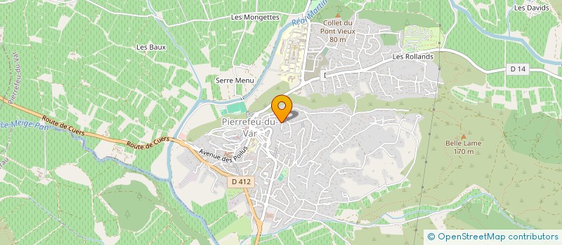 localisation de l'entreprise MONSIEUR DAVID DEL GIUDICE  PIERREFEU-DU-VAR