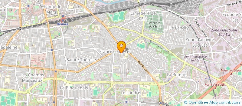 localisation de l'entreprise MONSIEUR DAVID DELABROSSE  RENNES