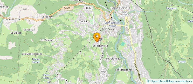 localisation de l'entreprise MONSIEUR DAVID DELACHAT  SAINT-GERVAIS-LES-BAINS