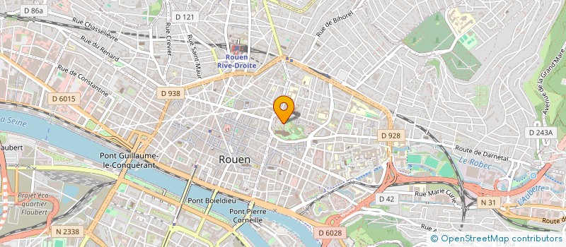 localisation de l'entreprise MONSIEUR DAVID DELACROIX  ROUEN