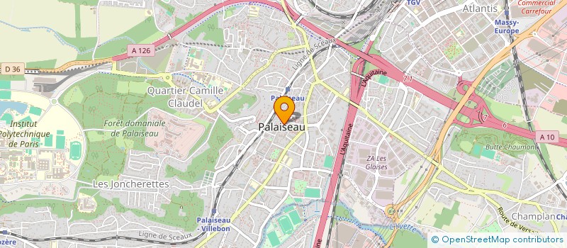 localisation de l'entreprise MONSIEUR DAVID DELAHAYE  PALAISEAU