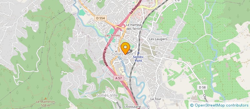 localisation de l'entreprise MONSIEUR DAVID DELALANDE  SOLLIES-PONT