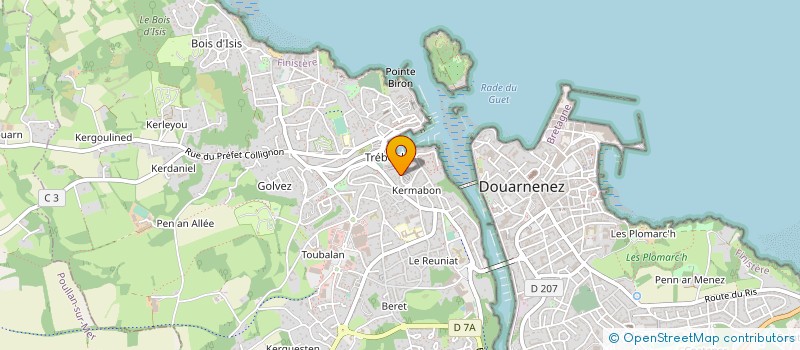 localisation de l'entreprise MONSIEUR DAVID DELAMARCHE à DOUARNENEZ