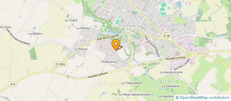 localisation de l'entreprise MONSIEUR DAVID DELAMARRE  LE POIRE-SUR-VIE