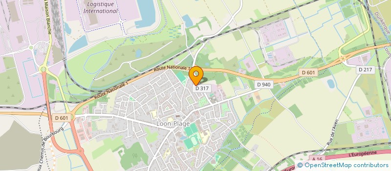 localisation de l'entreprise MONSIEUR DAVID DELANNOY  LOON-PLAGE