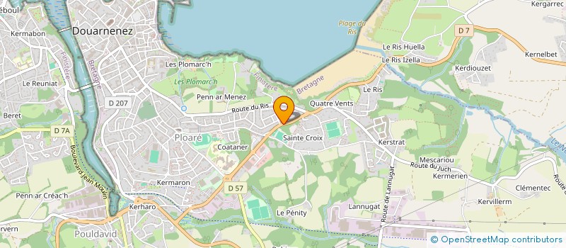 localisation de l'entreprise MONSIEUR DAVID DELAPORTE  DOUARNENEZ