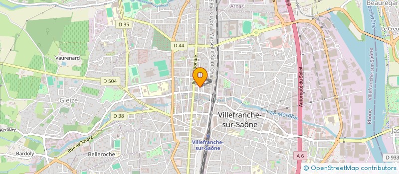 localisation de l'entreprise MONSIEUR DAVID DELATTRE  VILLEFRANCHE-SUR-SAONE