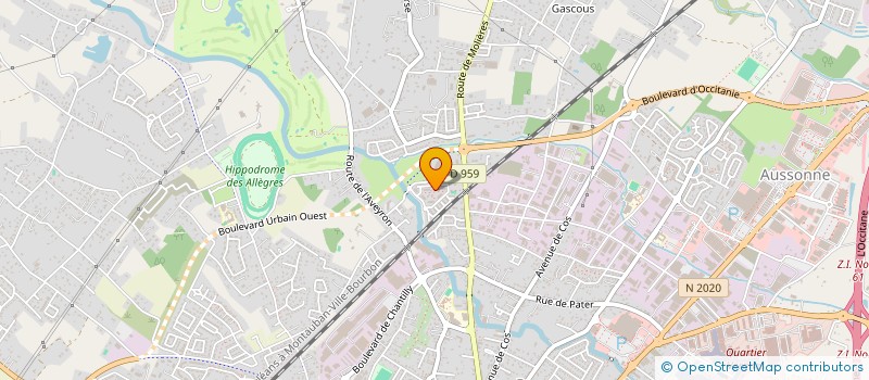 localisation de l'entreprise MONSIEUR DAVID DELBOS  MONTAUBAN