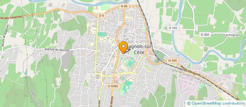 localisation de l'entreprise MONSIEUR DAVID DELBRAYELLE  BAGNOLS-SUR-CEZE