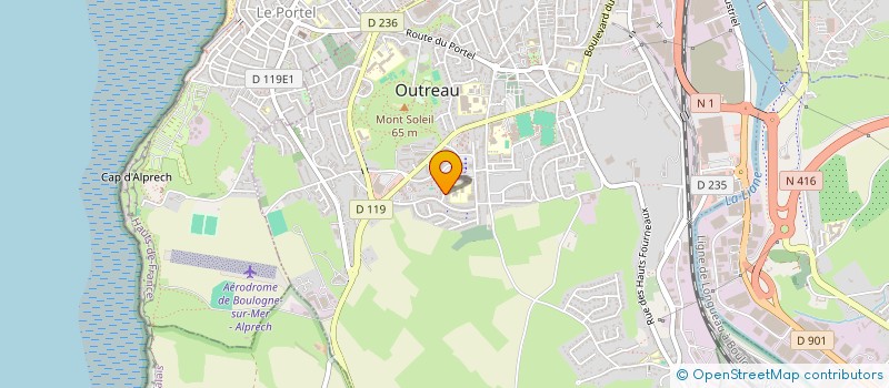 localisation de l'entreprise MONSIEUR DAVID DELCOQUE  OUTREAU