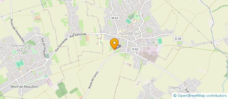 localisation de l'entreprise MONSIEUR DAVID DELESTRE  GONDECOURT