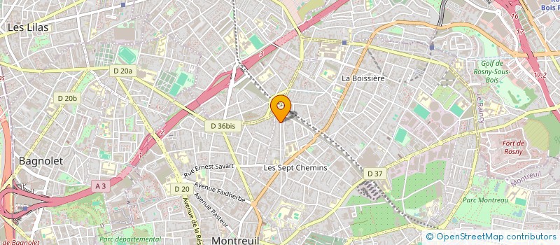 localisation de l'entreprise MONSIEUR DAVID DELFIN BERNEL à MONTREUIL