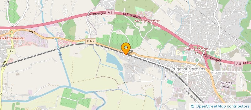 localisation de l'entreprise MONSIEUR DAVID DELFOSSE  PUGET-SUR-ARGENS