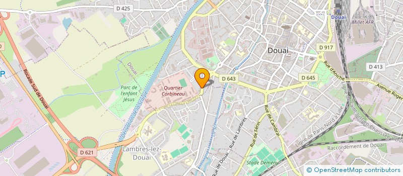localisation de l'entreprise MONSIEUR DAVID DELMOTTE à DOUAI