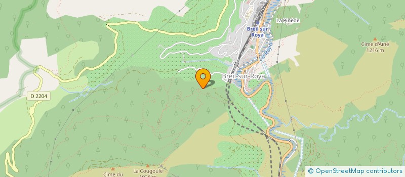 localisation de l'entreprise MONSIEUR DAVID DELORME  BREIL-SUR-ROYA