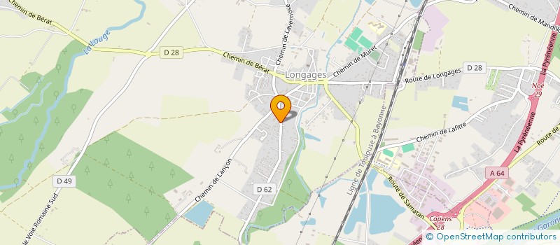 localisation de l'entreprise MONSIEUR DAVID DELORT  LONGAGES