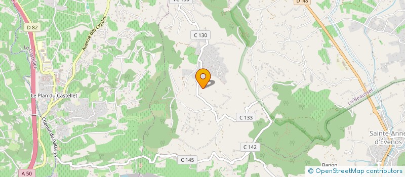 localisation de l'entreprise MONSIEUR DAVID DELPORTE  LE BEAUSSET