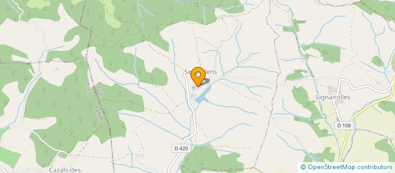 localisation de l'entreprise MONSIEUR DAVID DELPOUX  SEIGNALENS