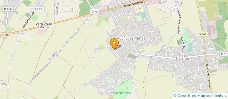 localisation de l'entreprise MONSIEUR DAVID DEMAREZ  AUCHY-LES-MINES