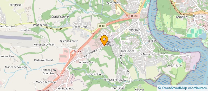 localisation de l'entreprise MONSIEUR DAVID DEMESTRE à QUIMPER