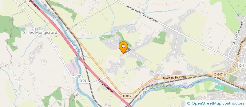 localisation de l'entreprise MONSIEUR DAVID DEMESTRE  ORTHEZ