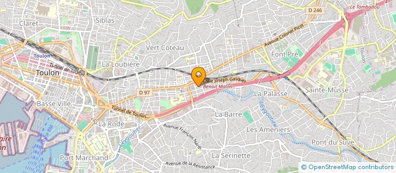 localisation de l'entreprise MONSIEUR DAVID DEMRI  TOULON