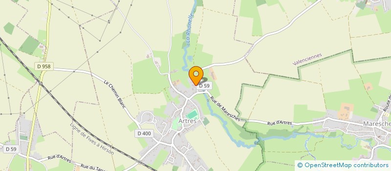 localisation de l'entreprise MONSIEUR DAVID DENDIEVEL  ARTRES