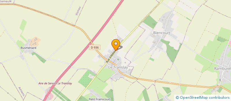 localisation de l'entreprise MONSIEUR DAVID DENEUX  LE TRANSLAY